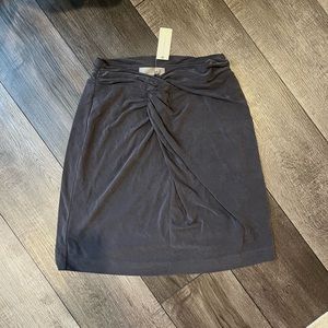 NWT Anthropologie knot front skirt size small gray